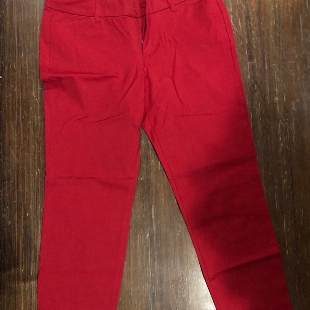 Red Old Navy Pixie pants, size 10